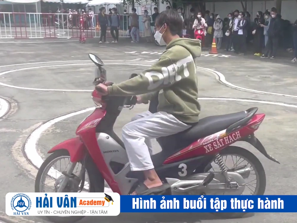 Phần thi thực hành thi bằng lái xe máy Châu Đức