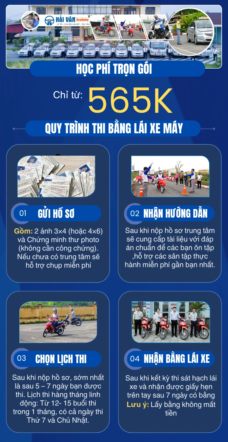 Thi bằng lái xe máy